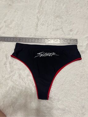 New 3x black slander high waist shorts rave festival raver briefs outfit red